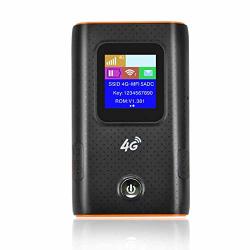 Semoic 4G Wifi Router Car Mobile Hotspot Broadband Pocket Mifi Unlock LTE Modem Wifi Extender Repeater Router Black