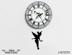 Tinker Bell Swinging On The Big Ben - Pendulum Wall Clock
