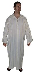 Moroccan Men Clothing Djellaba Handmade And Embroidered Breathable Hooded Large