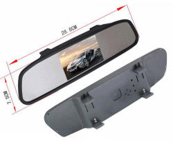 New 4.3 Inch Tft Car Lcd Screen Rear View Rearview Dvd Av Monitor Mirror