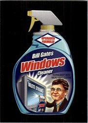 2017 Wacky Packages 50TH Anniversary Celebrity Card 9 Bill Gates Sticker