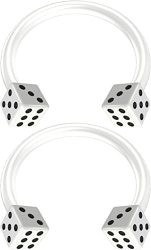 2pc 14g Crystal Flexible Bioflex Circular Barbell Horseshoe Septum Ring Bioplast Piercing 10mm 