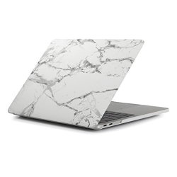 Rygou Matte Finish Plastic Marble Hard Case Cover Compatible Macbook Pro 15 Inch Touch Bar MODEL:A1707 A1990