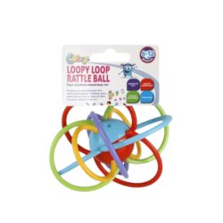 Cooey Baby Rattle Loopy Loops Ball 14CM-