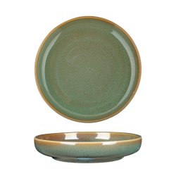 Fortis Bce Fynbos - Aloe Green - Round Deep Coupe Plate - 17CM 6 - NG4509-17GR