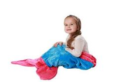 Mermaid Tail Blanket For Toddler Girls Age 1-4 - Super Soft And Warm Minky Fabric Material Sleeping Blanket - Perfect Gift And Toy For