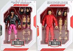 Ringside Package Deal Shinsuke Nakamura & Bret Hart - Wwe Ultimate Edition Series 2 Wwe Mattel Toy Wrestling Action Figures