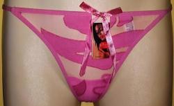 G-string - Pink With Gold Inlay
