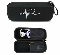 Stethoscope Carrying Case For 3M Littmann Classic Iii lightweight II S.e cardiology Iv Stethoscope mdf Acoustica Deluxe Stethoscope And More Mesh Pocket For Nurse Accessories Black
