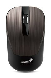Genius 7 Series Metallic Comfortable Stylish Wireless Mouse NX-7015 CHOCOLATE