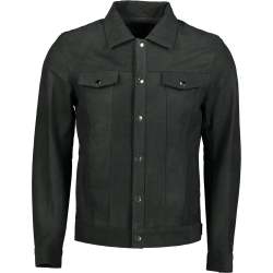 Men's Siciliano Leather Shirt Jacket - - M