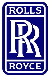 8" Rolls Royce Vinyl Lettering Logo Decal Sticker Die Cut