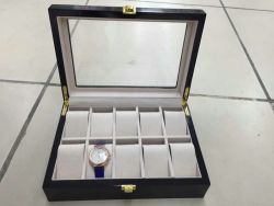 10 Block Wood Made Watch Box watch Storage