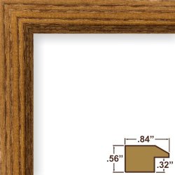 Craig Frames Inc. Craig Frames 8261610 18 By 24-INCH Picture Frame Real Wood Grain .84-INCH Wide Rich Brown