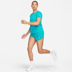 Nike Women's Dri-fit Race Short Sleeve Top - Blue