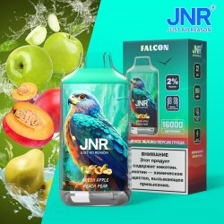 Jnr Vapor Falcon Green Apple Peach Pear 5% Nic 16000 Puff Single