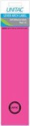 Lever Arch Labels Neon Pink Pack Of 12