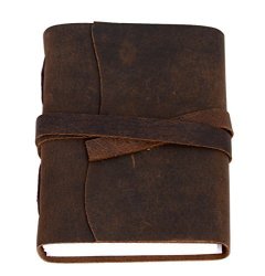 Handmade Leather Journal Writing Notebook Bound Daily Notepad For Men & Women Unlined Paper Medium 7 X 5 Inches Writing Pad Gift For Artist Sketch