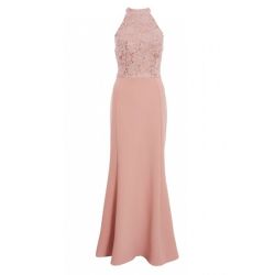 quiz blush pink maxi dress