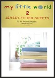 Pram Moses Cream Basket Jersey Fitted Sheets Baby Nursery Bedding Soft Touch Pack Of 2 100% C