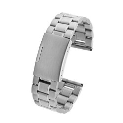 Gear S3 Bands Kissmart Stainless Steel Watch Band Link Strap Bracelet For Samsung Galaxy S3 Classic Frontier Smart Watch Silver