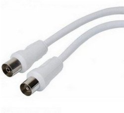 Coaxial Tv Aerial Cable Male To Female Fly Lead - 1.5m
