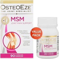 OsteoEze Msm Joint Pain Support 90 CAPSULES+30 Capsules