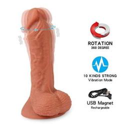 Anfei Realistic Dildo Silicone Adult Toys With 10 Strong Vibration 360 Swirling Motion For Masturbation Total 20CM Insert 15CM Width 4CM Prices Shop