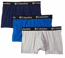 Columbia Men's 3-PACK Cotton Stretch Trunks New Gry dress clcbl Small