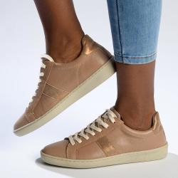 Jelani Leather Fashion Sneaker - Timber Beige - 9