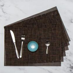 Bronze black Two Tone Placemats - 6 Pack