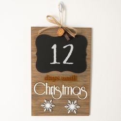 Days Until Christmas" Chalkboard Sign Advent Calendar