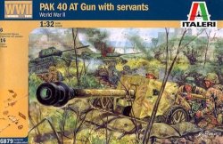 Italeri 1 32 Wwii German Pak 40 At Gun W Servants