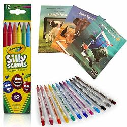 Coloring Books For Kids Ages 4-8 -animal Farm With 3D Augmented Reality Free Ios Android Apps And Crayola Scented Pencils - Twistable Colored