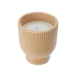 Scented Candle H&s Ou Wood Cera Rib 9X10