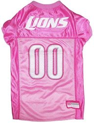 Nfl Detroit Lions Dog Jersey Pink X-small. - Football Pet Jersey In Pink