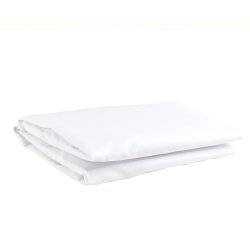 Camp Cot Fitted Sheet White - Standard Camp Cot