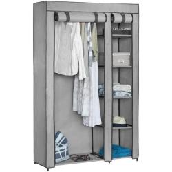 4 Shelf Wardrobe Grey Grey WD5008