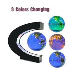 Fuzadel Magnetic Levitation Globe Levitating Toys Floating Globes Levitating Globes Of The World Map With Stand Magnetic Floating Display