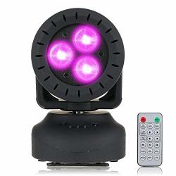 Qiyue Moving Head Stage Light 15W Rgbw Beam Moving Head Light MINI Stage Light Washing Effect Stage Light Voice-activated Dj Light With USB Flash