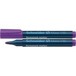 Maxx 130 Permanent Markers - Bullet Point Violet 10 Pack