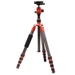 Pro.j Professional Carbon Travel Tripod CAPACITY-8KG RED-45834RD