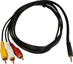 Dcables Sony Handycam DCR-PC100 Av Cable - Tv Video Cord For Sony Handycam DCR-PC100