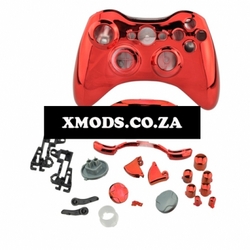 XBOX 360 Wireless Controller Shell With Buttons Plating Red