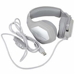 Tangxi Stereo Gaming Headset Game Over-ear Headphones Bult-in Noise Canceling MIC And LED Light PC Headset With Stereo Surround Sound Over-ear Headphones For Computer Gray
