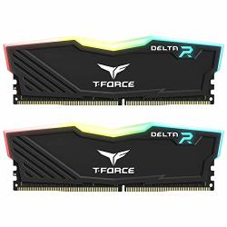 Teamgroup T-force Delta Rgb DDR4 16GB 2X8GB 3200MHZ PC4-25600 CL16 Desktop Memory Module RAM TF3D416G3200HC16CDC01 - Black