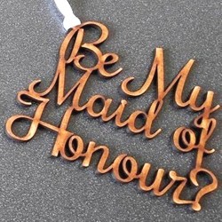 Be My Maid Of Honour Gift Tag