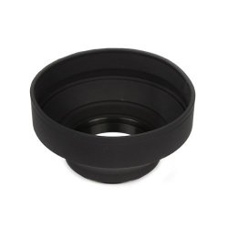 Pentax Nikon Sony Fujifilm CamDesign 72MM Collapsible Rubber Lens Hood Compatible with Canon Samsung Olympus and Panasonic Lens