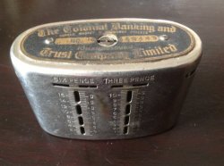 Vintage Piggy Bank Savings Bank Money Box - Metal