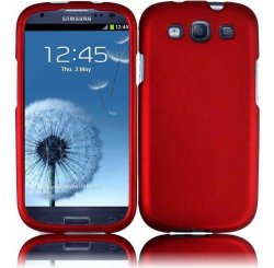 Red Hard Case Cover For Samsung Galaxy S3 I9300